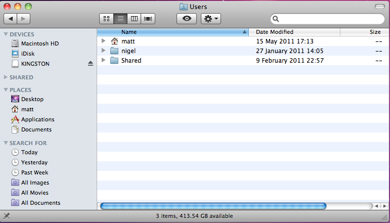 29. Mac OS X: Home directory, Applications and Utilities Folders : Help ...